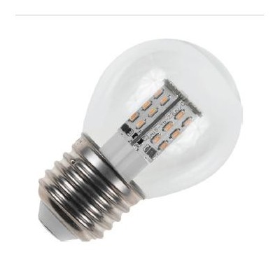 E27 závit ball 45x75 230V AC 3W 200lm 2700K stmívatelná čirá