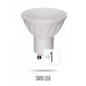 LED GU10 230V 6W SMD teplá bílá  mléčná   bílá keramická