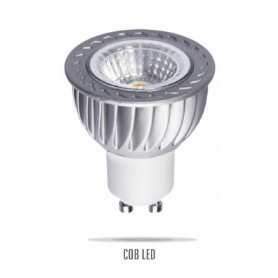 LED GU10 230V 6W COB (čip na desce) 38° teplá bílá