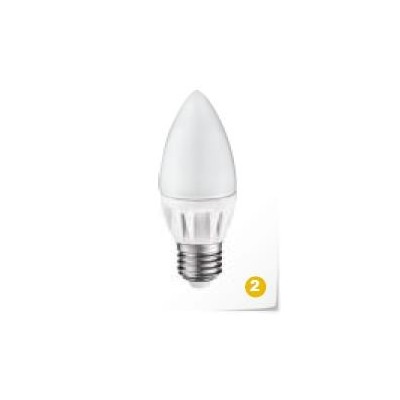 LED svíčka E27 230V 5W studená bílá