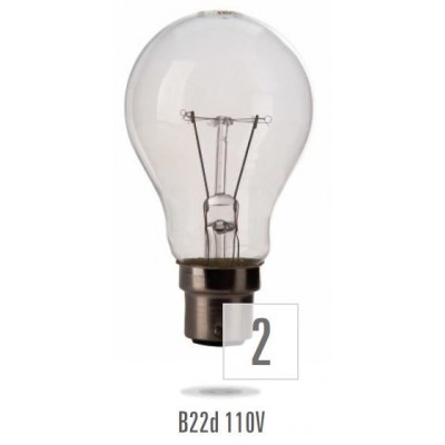 Žárovka B-22 25W/110V  (zdroj není určen pro svícení v domácnosti)