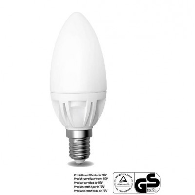 LED žárovka svíčka E14 6W 6400°K 30.000 h