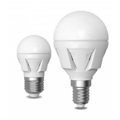 LED žárovka koule E14 6W 6400°K 30.000 h