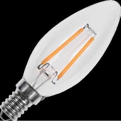 E14 LED svíčka  C35x100mm 135Lm 1,5W 922 stmívatelná čirá