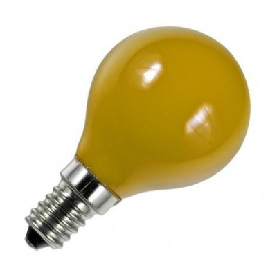 E14 LED koule vlákno G45x75mm 1W není stmívatelná žlutá