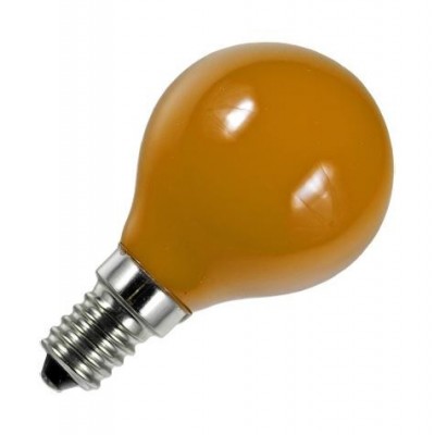E14 LED koule vlákno G45x75mm 1W není stmívatelná oranžová