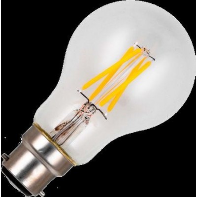 Ba22d LED vlákno GLS A60x105mm 310Lm 4W 925 TR-stmívatelná čirá