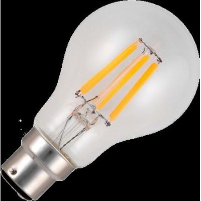 Ba22d LED vlákno GLS A60x105mm 430Lm 5,5W 925 TR-stmívatelná čirá