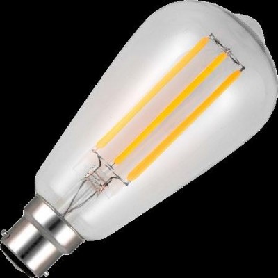 Ba22d LED vlákno Rustika ST64x143mm 500Lm 6,5W 925 TR-stmívatelná čirá