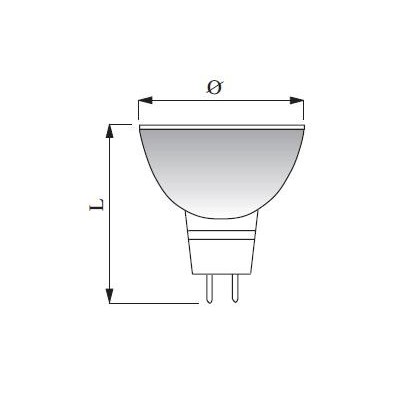 MR11 GU4 35x38 12V 35W čirá 30 stupňů 4000h energetická třída B